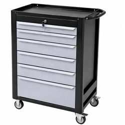 Carrinho Para Ferramentas Fechado Com 6 Gavetas Preto (C08) - Fercar
