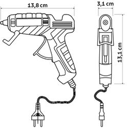 Pistola de Cola Quente Elétrica 15 - 20W (43755/320) - Tramontina