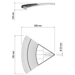 Vassoura Plástica Preta Com 30D Sem Cabo (77856/304) - Tramontina