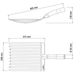 Forcado Metálico Para Cascalho Com 10D Sem Cabo (77128/104) - Tramontina