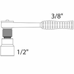Adaptador em Aço CrV 3/8''F x 1/4''M (44827/104) - Tramontina Pro