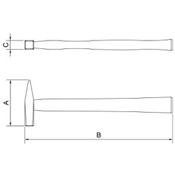 Martelo Pena Com Cabo 800g (40440/009) - Tramontina Pro
