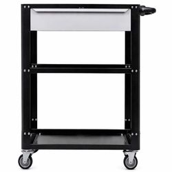 Carrinho Para Ferramentas Desmontável Com 1 Gaveta Preto (CD02) - Fercar