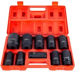 Jogo de Soquete Sextavado de Impacto Longo 3/4'' - 10 Peças (435,0199) - Noll