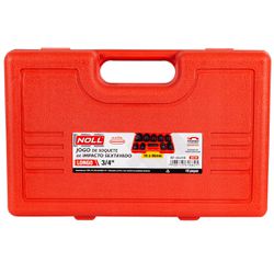 Jogo de Soquete Sextavado de Impacto Longo 3/4'' - 10 Peças (435,0199) - Noll