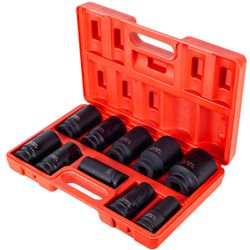 Jogo de Soquete Sextavado de Impacto Longo 3/4'' - 10 Peças (435,0199) - Noll
