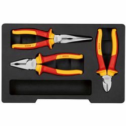Kit de Alicates VDE Com 3 Peças (1600A02NG0000) - Bosch