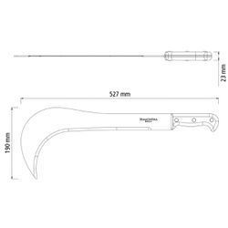 Foice Curva Com Cabo Plástico (77660/404) - Tramontina