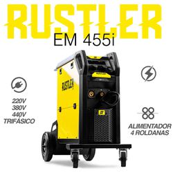 Máquina de Solda Inversora Rustler 455i 4x4 Mig 350A (748506) - Esab
