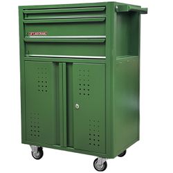 Carrinho Para Ferramentas Fechado Com 3 Gavetas Verde (NC-14) - Nocram