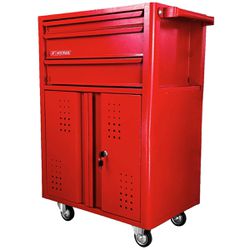 Carrinho Para Ferramentas Fechado Com 3 Gavetas Vermelho (NC-14) - Nocram