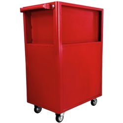 Carrinho Para Ferramentas Fechado Com 3 Gavetas Vermelho (NC-14) - Nocram
