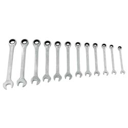 Jogo de Chave Combinada Com Catraca 12 Peças 8mm à 19mm (ST09040-02) - Sata