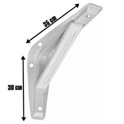 Cantoneira Reforçada Para Prateleira 12'' x 14'' - 8 Peças (34) – Fercar