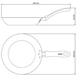 Frigideira Lins em Alumínio Antiaderente 20cm / 0,8L Bege (27805/335) - Tramontina