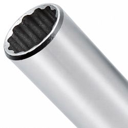 Soquete Estriado Longo 1/2'' x 19mm (015704) - Gedore