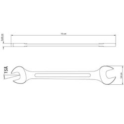 Chave Fixa 14 x 15mm (41120/105) - Tramontina