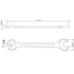 Chave Fixa 16 x 17mm (41120/106) - Tramontina