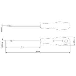 Chave de Fenda 1/8'' x 4'' (41500/011) - Tramontina