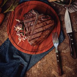 Jogo de Talheres Para Churrasco Polywood Com 12 Peças Castanho (21199/996) - Tramontina