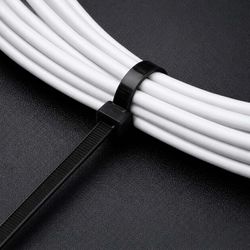Abraçadeira de Nylon Preto 4,80 X 400mm Com 100 Unidades (80,0068) - Noll