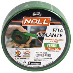 Fita Isolante Verde 18mm x 10m (591,0005) - Noll