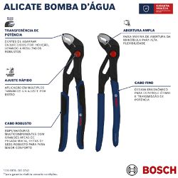 Jogo de Alicates Bomba D'água Com 2 Peças (1600A03DN6) - Bosch Pro