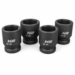 Soquete de Impacto Sextavado 1/2'' em Milímetros - K2
