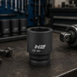 Soquete de Impacto Sextavado 1/2'' em Milímetros - K2