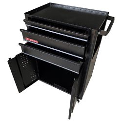 Carrinho Para Ferramentas Com 3 Gavetas Preto (NC-14) - Nocram
