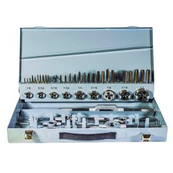 Kit p Roscar Polegada UNC 45peças machos cossinetes1/8 1/2pol UNC 94,0002 ROCAST