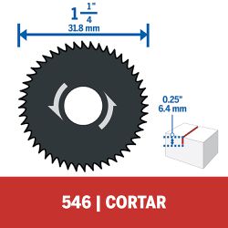 Disco De Corte Para Madeira Para Acoplamento Miniserra 546 - Dremel