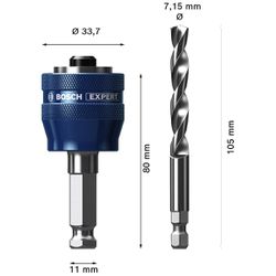 Suporte Power Change Plus 11mm Com Broca Hexagonal 105mm EXPERT (2608901966) - Bosch