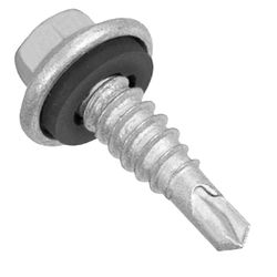  Kit Parafuso Autobrocante Para Costura Cabeça Sextavada Com Arruela 5,5mm x 7/8'' - 17,0001 (Com 100 Unidades) - Nord