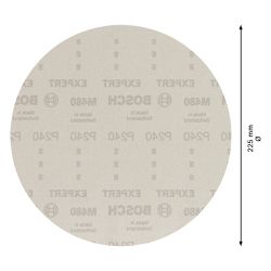 Disco de Lixa Expert M480 225mm G240, 25 peças - Bosch 