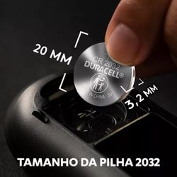 Pilha Moeda de Lítio (CR2032) - 3 volts Com 1 Unidade - Duracell