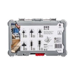 Jogo de fresas Bosch Standard encaixe de 1/4'' 6 peças