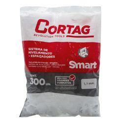 Espaçador Para Nivelador 1,0mm Com 300 Unidades Smart (61979) - Cortag