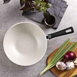 Wok Loreto em Alumínio Antiaderente 24cm / 2,2L Bege (27805/345) - Tramontina