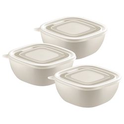 Jogo de Potes Algodão Com tampa Transparente 600ml - 3 Peças (25098/302) - Tramontina