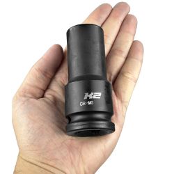Soquete de Impacto Sextavado Longo 3/4'' em Milímetros - K2