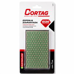 Esponja Diamantada Preta G120 (60663) - Cortag