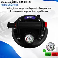 Ventosa de Sucção a Vácuo Com Capacidade de Até 200kg (JFHS06) - K2