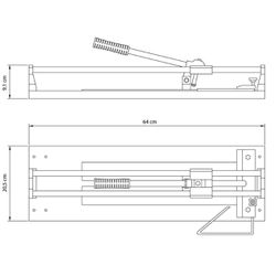 Cortador de Pisos e Azulejos Com Disco de Corte 50cm (43380/050) - Tramontina