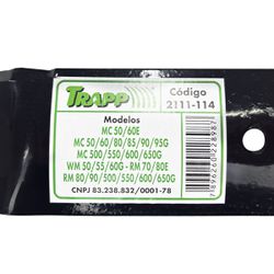 Faca Para Cortador de Grama a Gasolina 48cm (2111114) - Trapp