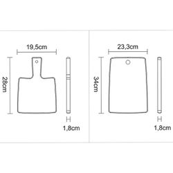 Kit Com 2 Tábuas Kitchen em Madeira (10239/775) - Tramontina