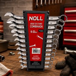 Jogo de Chaves Combinadas 6 - 22 mm com 12 Peças (408,0001) - Noll