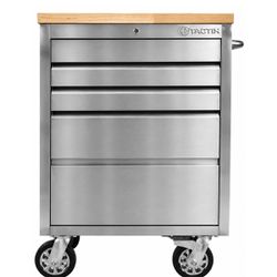 Carrinho Bancada Móvel Para Ferramentas em Aço Inox Com 5 Gavetas (585,0009) - Tactix