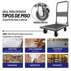 Carrinho de Carga Dobrável Plataforma (FPT150B) - Onsite