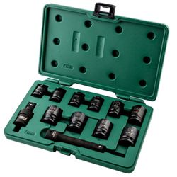 Jogo de Soquete de Impacto Sextavado 1/2'' Com 12 Peças (ST09009SJ) - Sata